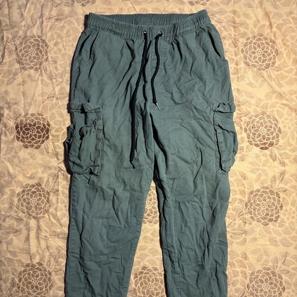 Green Thin Cargos